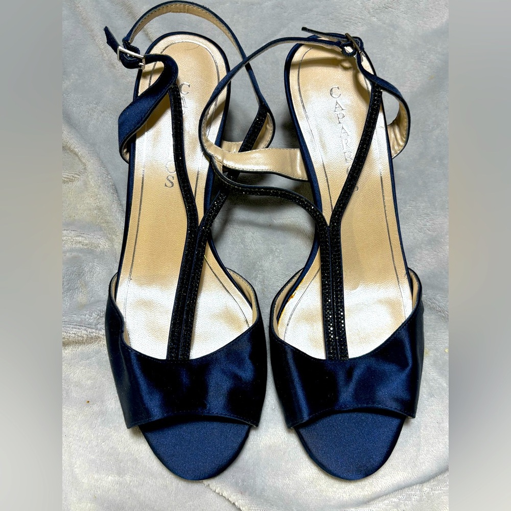 Caparros Midnight Blue Strappy Heels